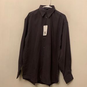 Haupt brown long sleeve tencel shirt Size 40-15 1/2 NWT